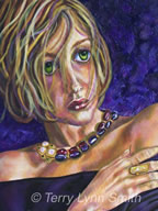 Essence Of The Soul Big Eyes Oil Painting by Terry Lynn Smith, Artist Richmond, VA
