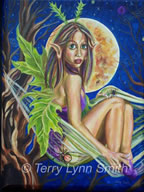 Faerytopia Big Eyes Oil Painting by Terry Lynn Smith, Artist Richmond, VA