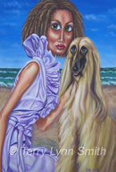 Spirit Of The Soul Big Eyes Oil Painting by Terry Lynn Smith, Artist Richmond, VA