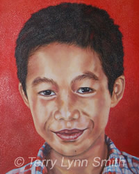 Portrait Of Orphan Oil Painting by Terry Lynn Smith, Artist Richmond, VA