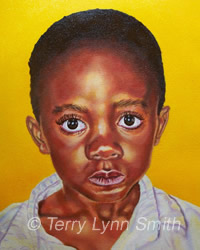 Portrait Of Orphan Oil Painting by Terry Lynn Smith, Artist Richmond, VA