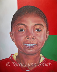 Portrait Of Orphan Oil Painting by Terry Lynn Smith, Artist Richmond, VA