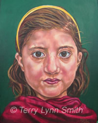 Portrait Of Orphan Oil Painting by Terry Lynn Smith, Artist Richmond, VA