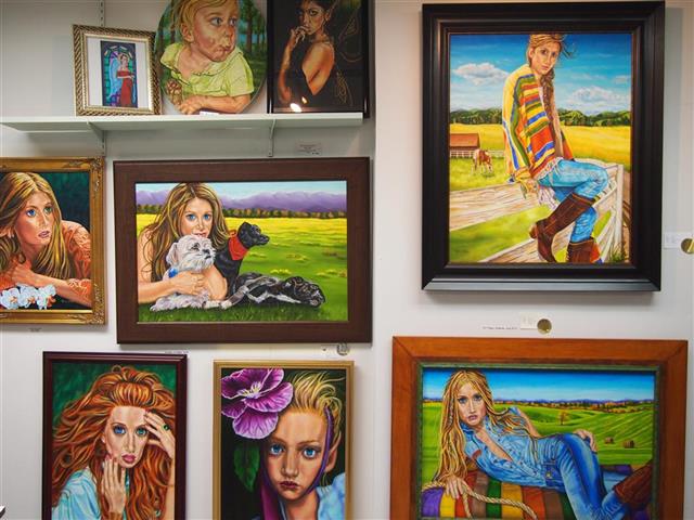 Terry Lynn Smith's Studio Wall One