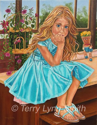 22x28AliceReflectingonWonderland